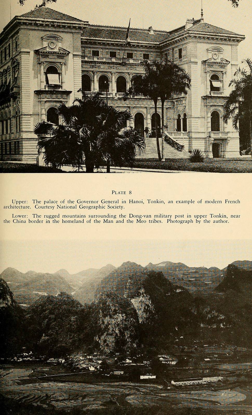 Ảnh trên: Phủ Toàn quyền ở Hà Nội. Ảnh dưới: Khung cảnh ở Đồng Văn, Hà Giang.