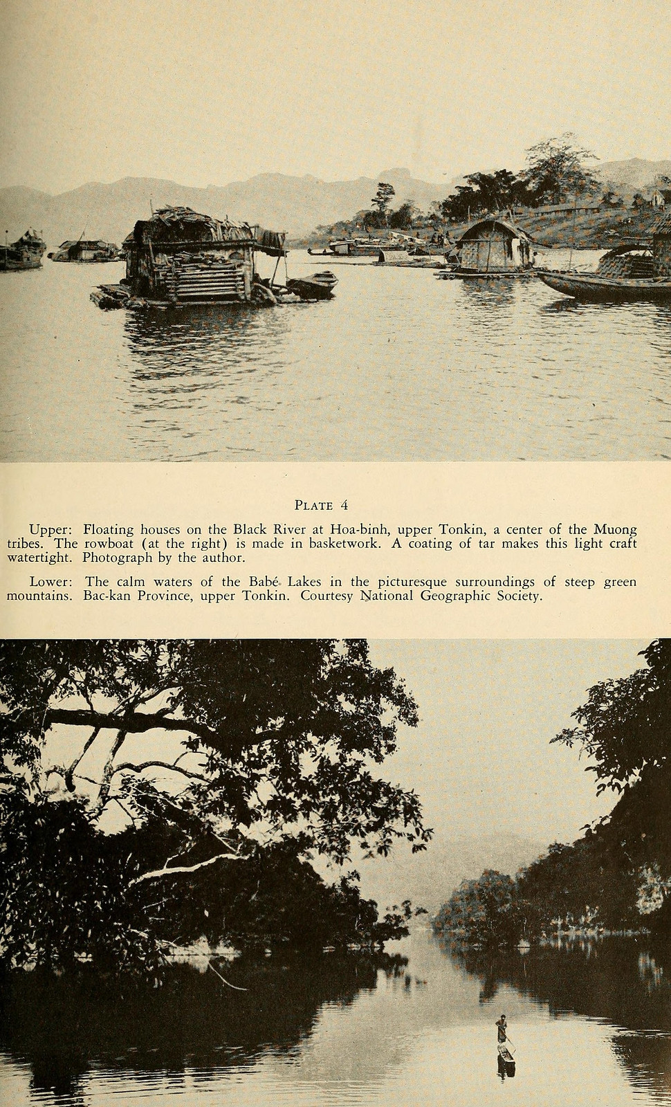 Ảnh trên: Những ngôi nhà nổi trên sông Đà ở Hòa Bình. Ảnh dưới: Khung cảnh hồ Ba Bể ở Bắc Kạn.