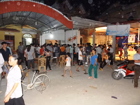 Nơi tổ chức đêm hội trăng rằm trở thành hiện trường của một vụ tai nạn nghiêm trọng.
