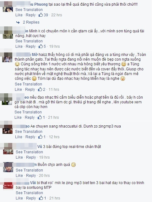 Fan không lo ngại việc bản thân không được nghe những ca khúc của Sơn Tùng MTP trên mạng nữa mà chỉ bận tâm đến việc chàng ca sĩ trẻ liên tục dính "phốt".