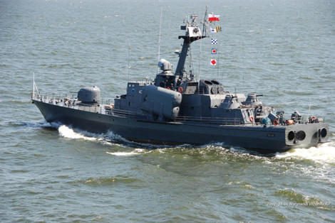 Tàu hộ tống tên lửa Project 1241RE của Hải quân Ba Lan.