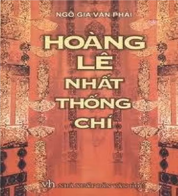 Bìa sách Hoàng Lê nhất thống chí, tài liệu cho biết nhiều điều về vua Lê Hiển Tông. Nguồn Internet.