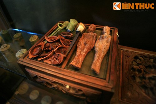 Một hộp đựng các vị thuốc quý.