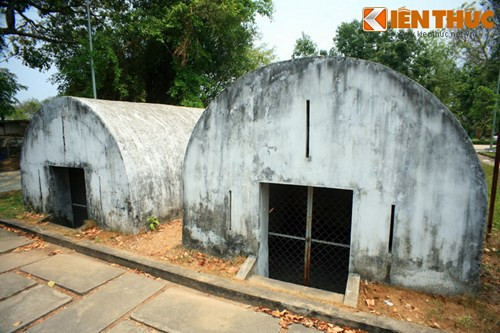 Hầm tròn - nơi chứa quân trang, quân dụng của các cố vấn Mỹ.