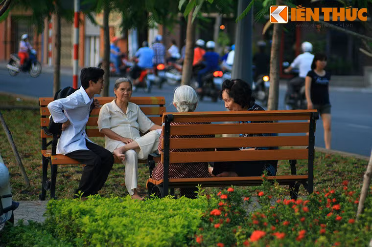Không gian xanh này là nơi lý tưởng để người dân thư giãn...