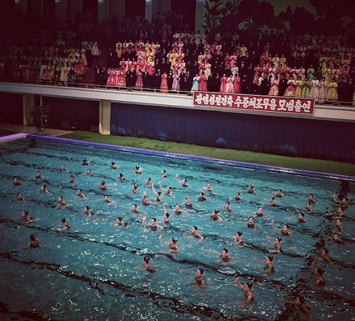 Đồng diễn bơi lội.