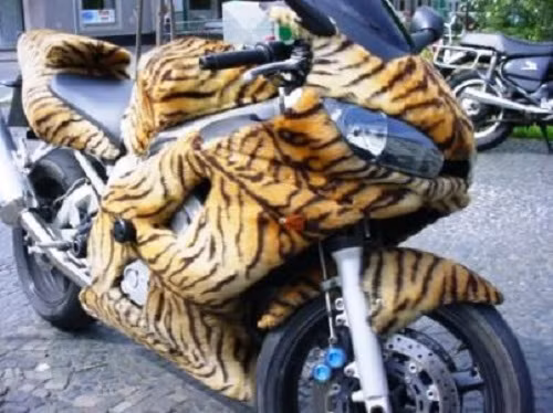 Chiếc xe bọc da hổ thật của một chủ nhân giấu tên khiến nhiều người trầm trồ ngưỡng mộ, nhưng cũng không ít người tỏ ra tức giận vì sử dụng da động vật quý hiếm để tiêu khiển.