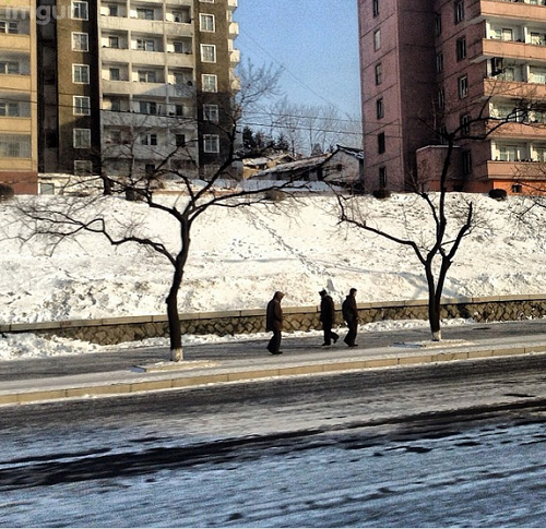 Thủ đô Bình Nhưỡng chìm ngập trong băng tuyết.