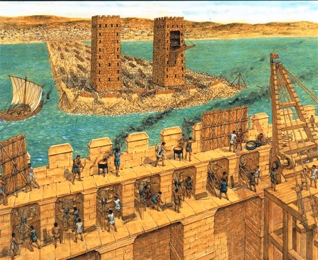 Chiến thuật kỳ lạ của Alexandros Đại đế: Biến cả hòn đảo thành bán đảo - Hình 2 Chien thuat ky la cua Alexandros Dai de: Bien ca hon dao thanh ban dao-Hinh-2