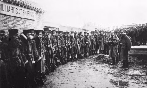 Vào ngày 7/3/1895, quân đội Nhật Bản đánh chiếm thành công Dinh Khẩu ở phía Đông Bắc tỉnh Liêu Ninh.
