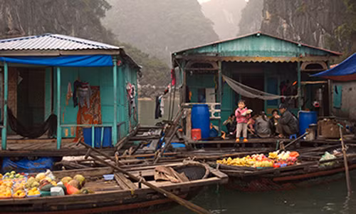 Theo danh sách của Travel&amp;Leisure, làng chài Cửa Vạn của vịnh Hạ Long (Quảng Ninh) đứng ở vị trí thứ 9 trong top 10 làng chài ven biển đẹp nhất thế giới. Travel&amp;Leisure miêu tả làng chài Cửa Vạn là nơi sinh sống của khoảng 700 người và sống trên các nhà thuyền. Họ kiếm sống chủ yếu bằng nghề chài lưới.