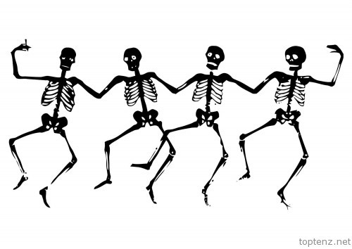 Hình bộ xương là một trong những hình ảnh thường thấy trong dịp Halloween, thể hiện sự chết chóc. Đặc biệt, sọ người được nhiều nền văn hóa sử dụng để khắc họa nỗi sợ hãi về cái chết hay những mối nguy có thể khiến con người tử vong.