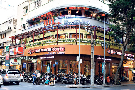 Một cửa hàng cà phê Trung Nguyên.