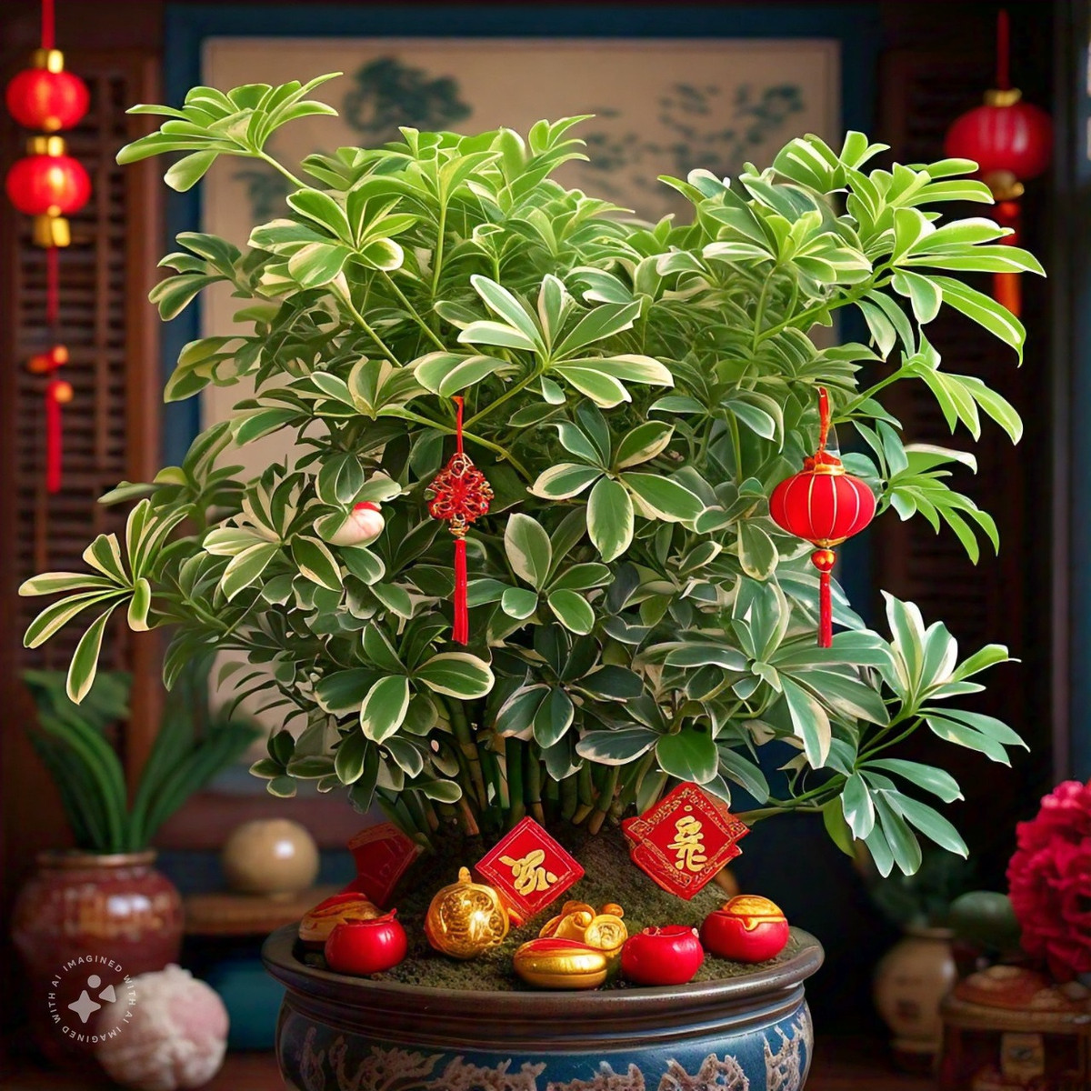 3. Cây cảnh: Ngũ gia bì. Ngũ gia bì có tên khoa học là Schefflera spp, tên tiếng Anh là Schefflera, umbrella plant hoặc umbrella tree. Cây cảnh này là loại cây trồng trong nhà nhiệt đới tuyệt vời. Ngũ gia bì có những chiếc lá hình bầu dục dài, sáng bóng, màu xanh lá cây rủ xuống một cách duyên dáng từ thân cây ở giữa, giống như một chiếc ô. 