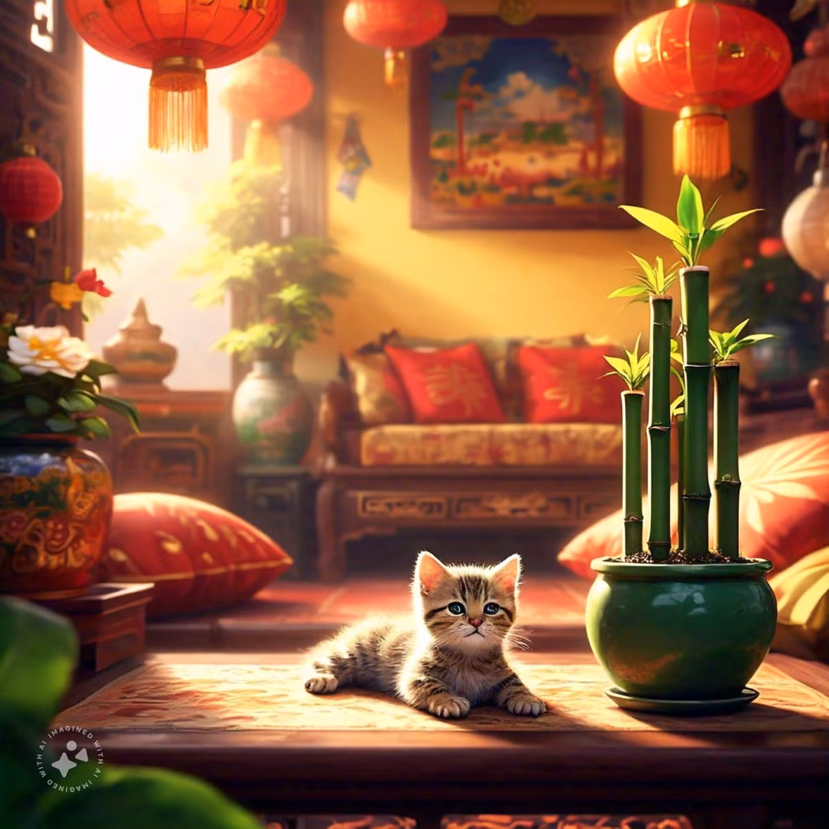  Người xưa có câu: "Có cây tre may mắn, phú quý dồi dào". Với ý nghĩa phong thủy tốt đẹp nên đây là cây cảnh được nhiều người thích trưng bày trong nhà. Đặc biệt vào dịp Tết, mọi người thường cắm vào cây cảnh phát tài phát lộc trong nhà để đón tài, rước lộc vào nhà. 