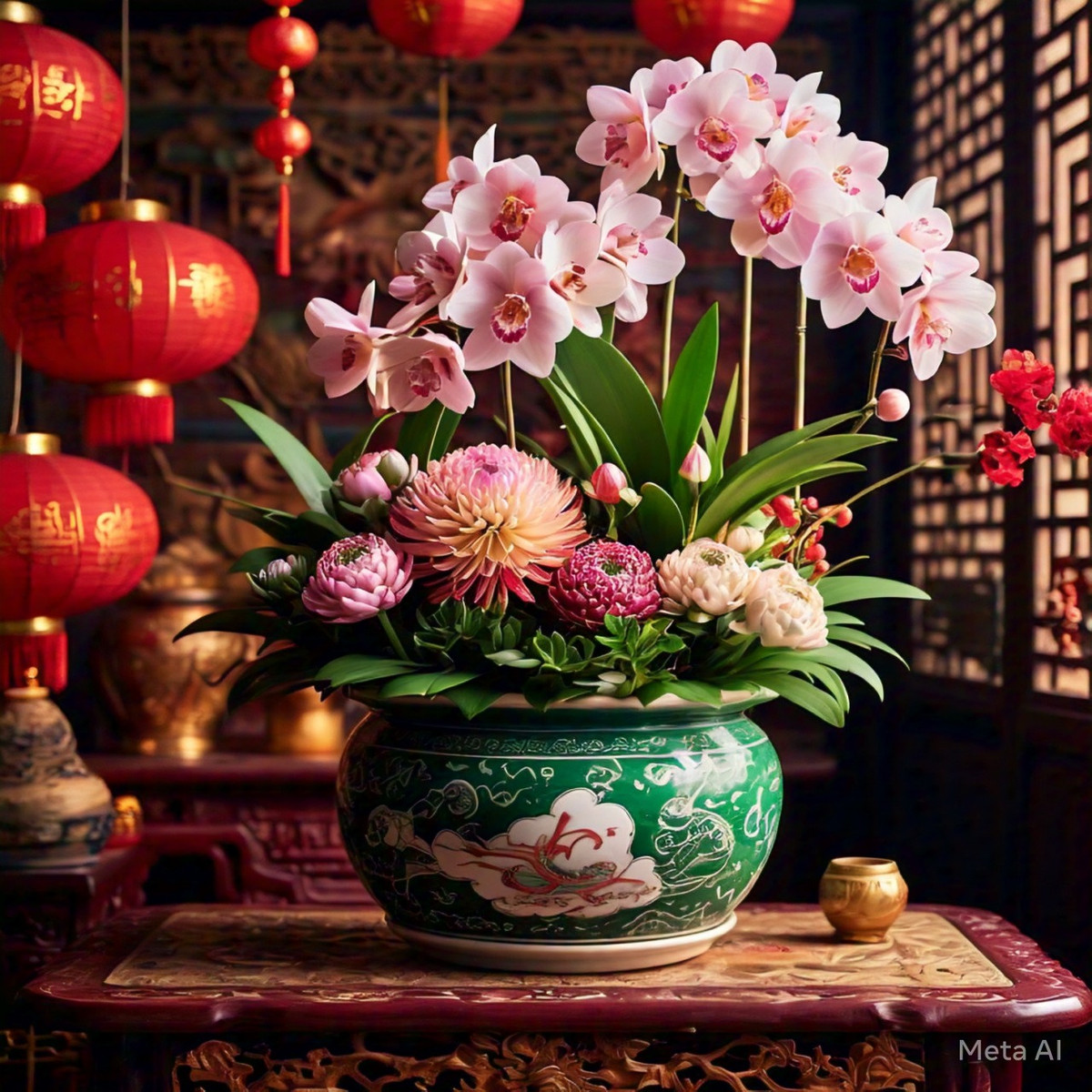 Ngôn ngữ hoa của địa lan là "sự dồi dào và hòa bình", tượng trưng cho hạnh phúc, giàu có và tốt lành, đồng thời tượng trưng cho sự thanh lịch, thuần khiết và kiên cường. Trong các lễ hội như Tết Nguyên đán, địa lan thường được tặng làm quà tặng, tượng trưng cho những lời chúc phúc và lời cầu nguyện. 