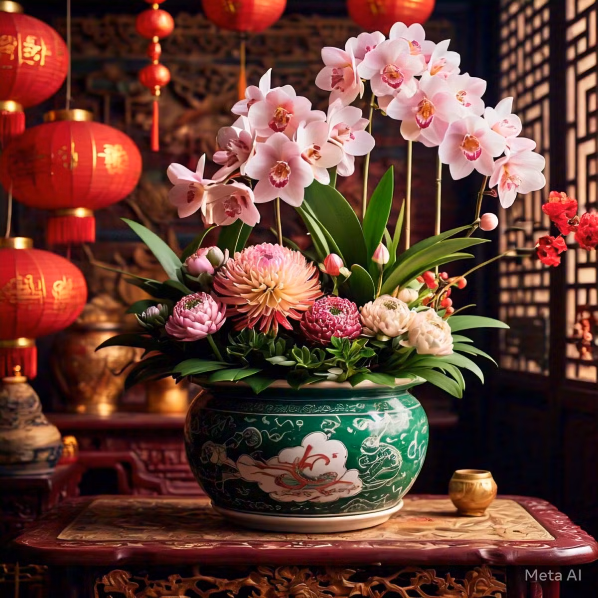 Ngôn ngữ hoa của địa lan là "sự dồi dào và hòa bình", tượng trưng cho hạnh phúc, giàu có và tốt lành, đồng thời tượng trưng cho sự thanh lịch, thuần khiết và kiên cường. Trong các lễ hội như Tết Nguyên đán, địa lan thường được tặng làm quà tặng, tượng trưng cho những lời chúc phúc và lời cầu nguyện. 