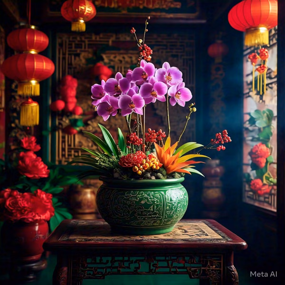  Địa lan được nhiều người coi là "vua" của chợ hoa dịp cuối năm, thường được đặt ở vị trí dễ thấy nhất và là một trong những loại bán chạy nhất trong thị trường hoa dịp Tết Nguyên đán.