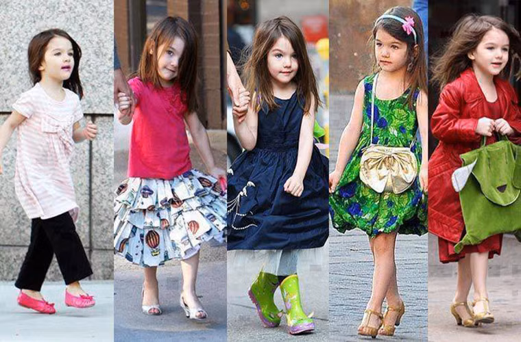 Váy xòe, váy suông, áo khoác, ủng... dù khoác lên mình bộ trang phục nào trong bé vẫn thật nổi bật