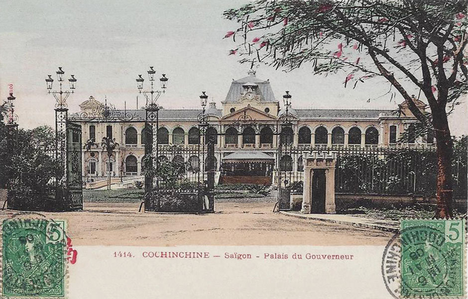 Dinh Norodom trong tấm bưu thiếp in năm 1914. Ảnh tư liệu.