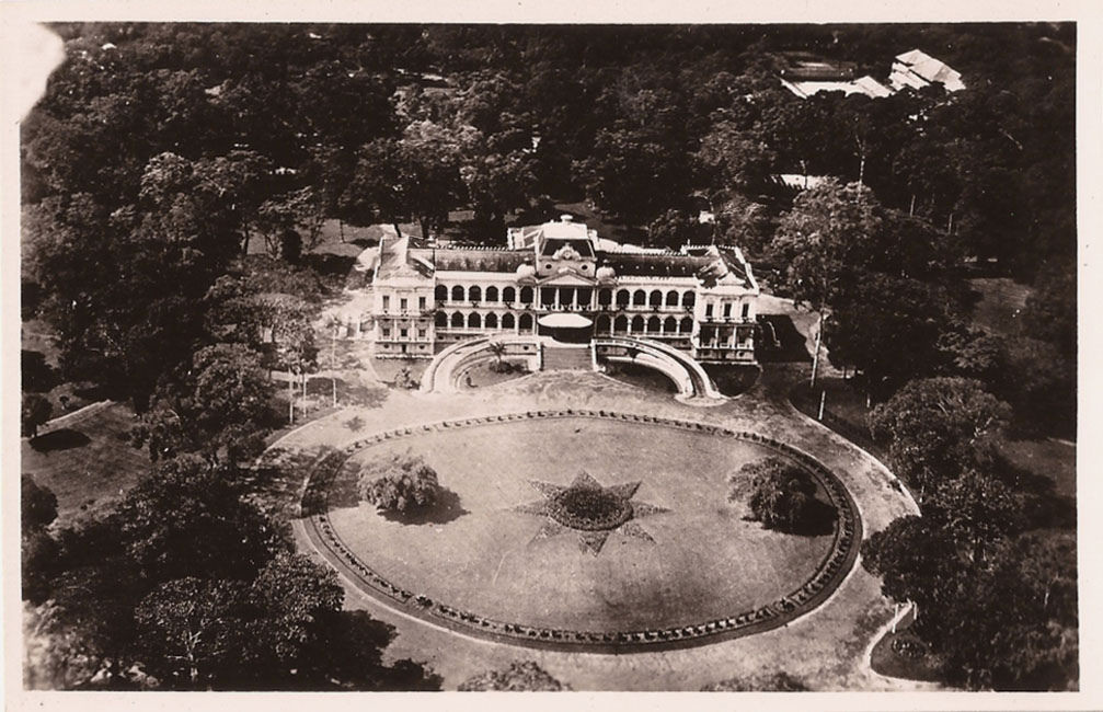 Một bức ảnh chụp toàn cảnh Dinh Norodom từ máy bay. Ảnh tư liệu.