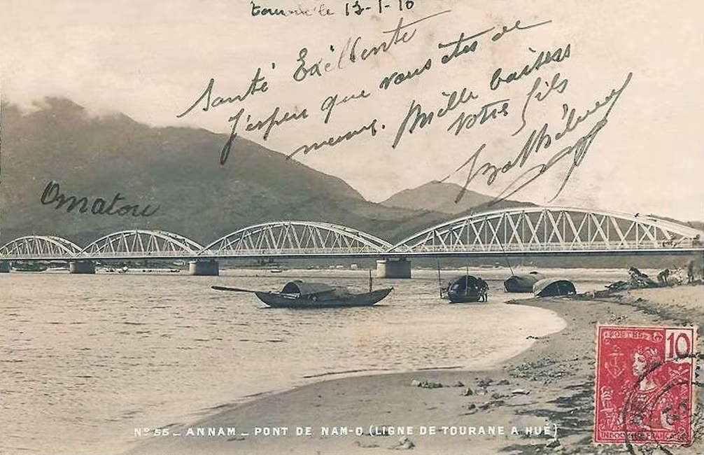 Cầu Nam Ô trên tuyến đường sắt Đà Nẵng - Huế. Ảnh tư liệu.