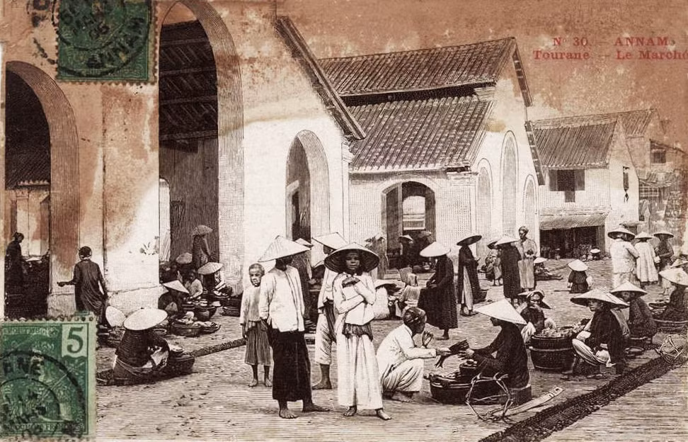 Chợ Hàn của Đà Nẵng năm 1906. Ảnh tư liệu.