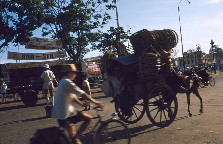 Do móng ngựa bọc bằng sắt, những chiếc xe này tạo ra âm thanh "lọc cọc" đặc trưng khi chạy. Ảnh tư liệu.