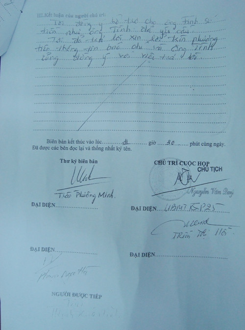 Người đứng đầu UBND phường 25 đã đồng ý và thực hiện ngay việc hỗ trợ số tiền 7,8 triệu đồng theo đề nghị của ông Tình