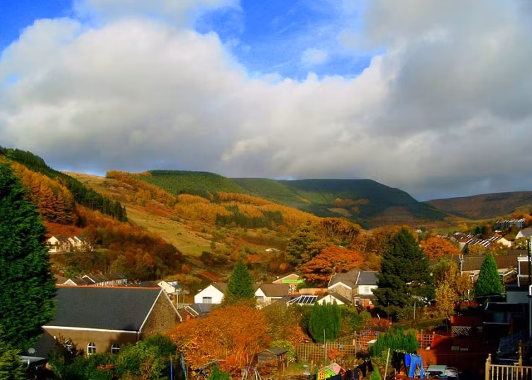 Vùng đông quê nước Anh vàng rực sắc thu. Ảnh được gửi bởi độc giả Marianne Cash, được chụp tại thung lũng Garw ở South Wales.