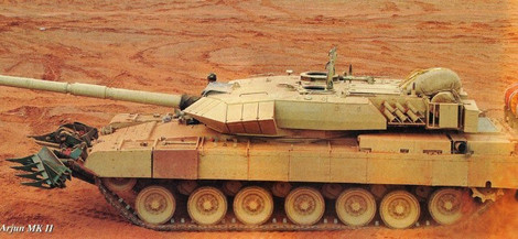 Xe tăng chiến đấu chủ lực Arjun MK II.