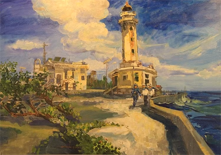 Tác phẩm "Nắng Trường Sa" - tác giả Đỗ Đức Khải.