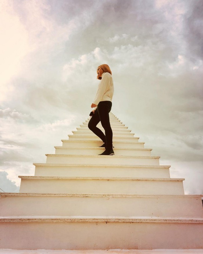 Trời xanh hay âm u, giới trẻ cũng đến đây check in. @sabrinagemini66.