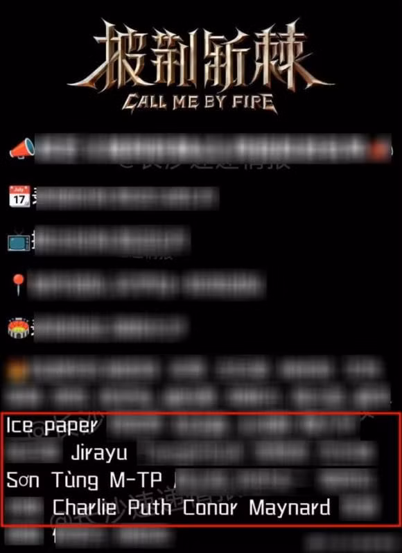 Son Tung bi nghi sap tham gia show xu Trung