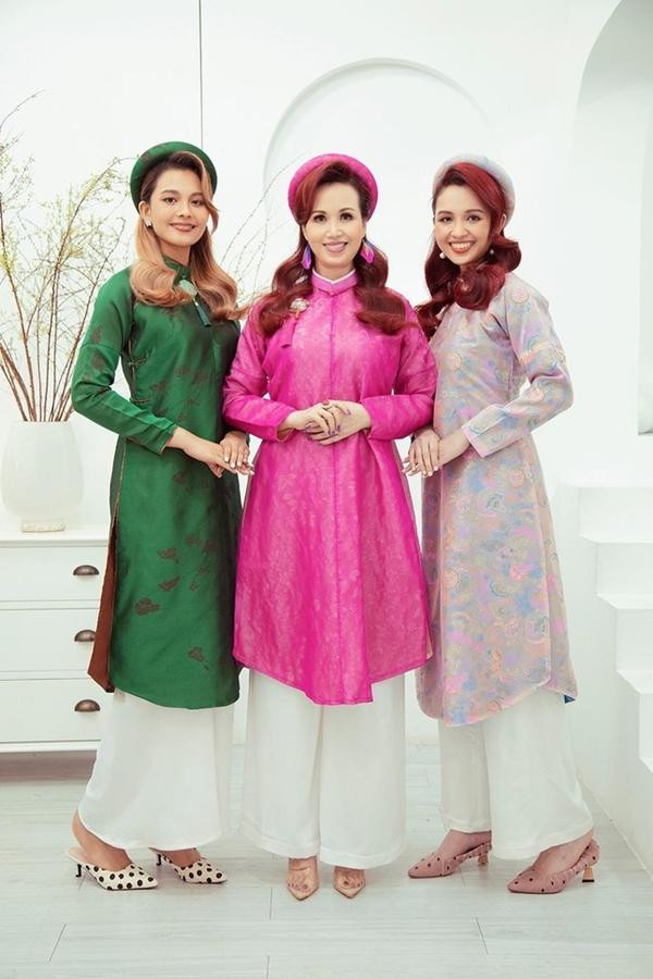 ai con gái lai Ấn của hoa hậu Diệu Hoa khoe vẻ đẹp xinh tươi với áo dài Việt Nam.