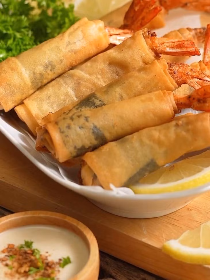 Cach lam mon cha gio gion rum cho thuc don ngay Tet