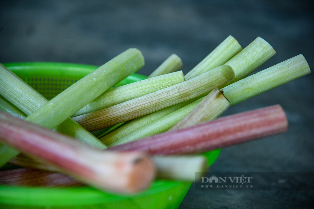 Chột nưa sau khi thu hoạch mang về, được gọt sạch vỏ và dùng cán dao dần qua cho dập các “thớ thịt” (làm thế thì khi nấu chột nưa sẽ mau mềm và thấm ngon hơn).