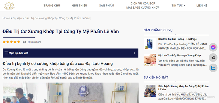 Mỹ phẩm Lê Vân: Quảng cáo phòng được bệnh, lừa gạt khách hàng? - Hình 3 My pham Le Van: Quang cao phong duoc benh, lua gat khach hang?-Hinh-3