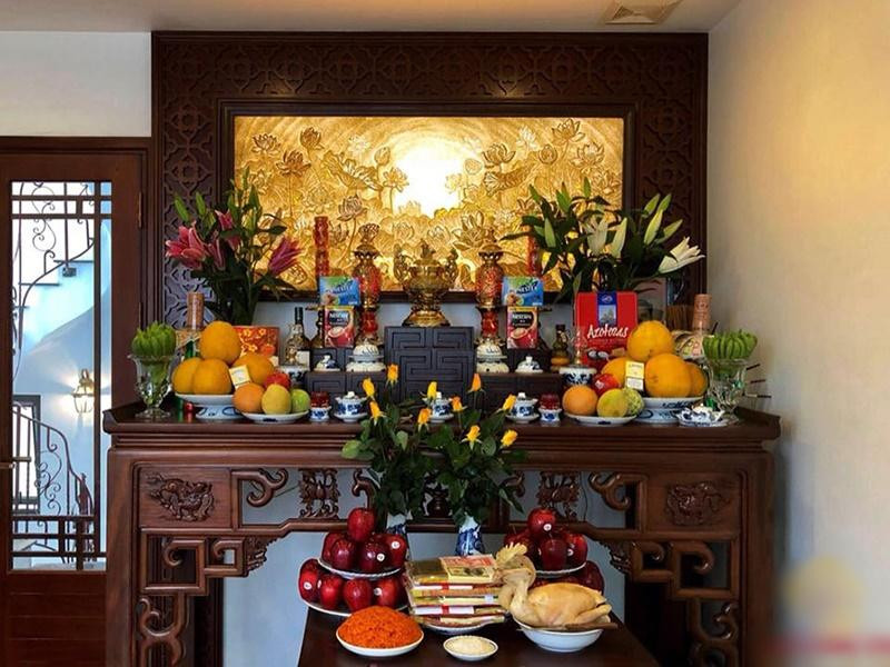 Bai tri ban tho ngay Tet: Tai Than go cua, Hy Than nghenh don-Hinh-2