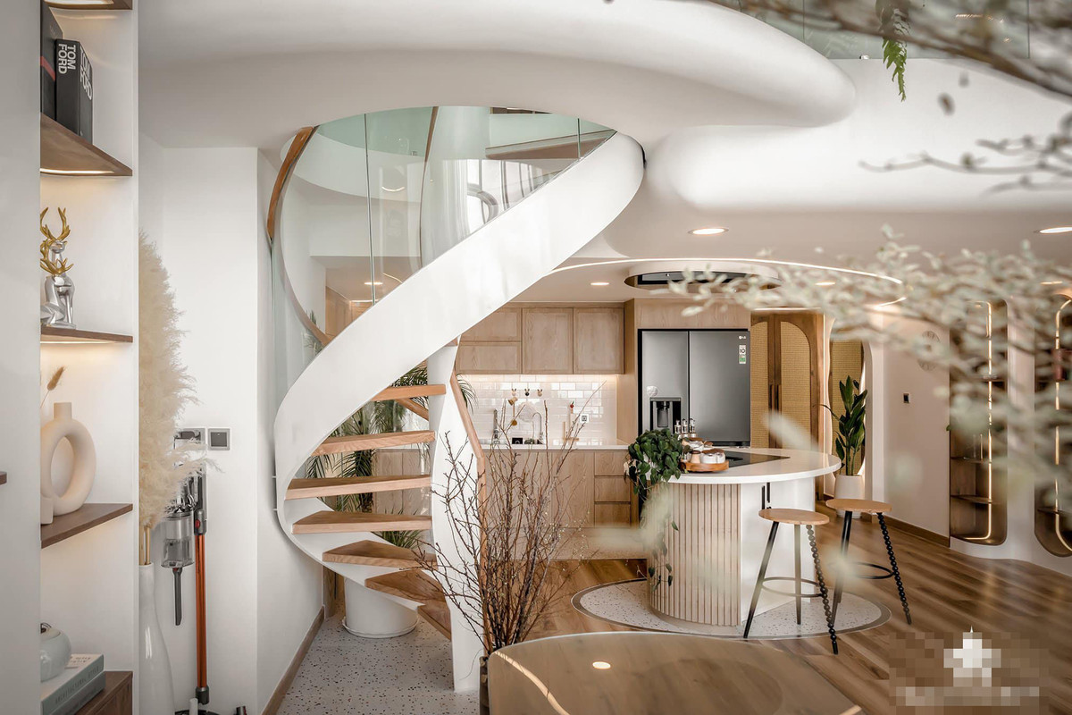 Can ho Duplex mau trang tinh khoi, khong gian dang cap-Hinh-4