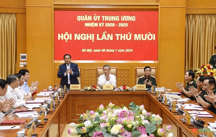 Toan van phat bieu cua Tong Bi thu gui Hoi nghi Quan uy Trung uong-Hinh-2