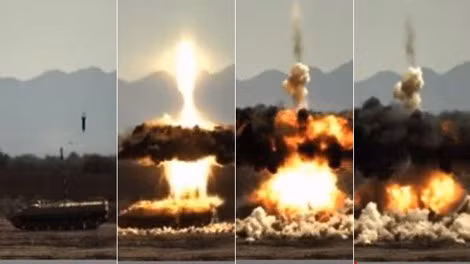 Đạn pháo Excalbur thử nghiệm tiêu diệt xe thiết giáp.