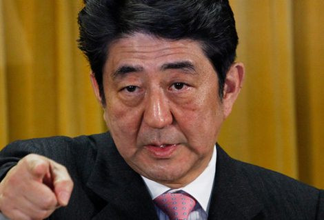 Thủ tướng Shinzo Abe tuyên bố quyết không thỏa hiệp với Trung Quốc.