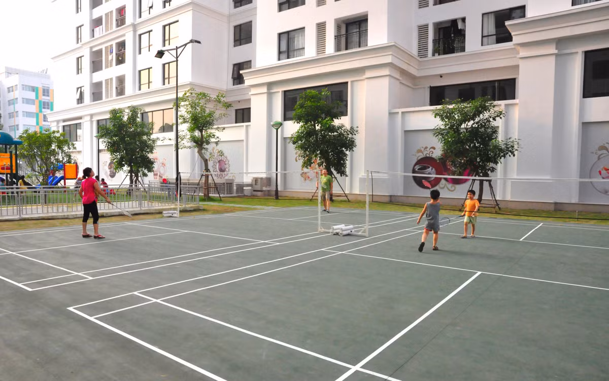 Hệ thống phức hợp thể thao ngoài trời đa dạng và hiện đại.