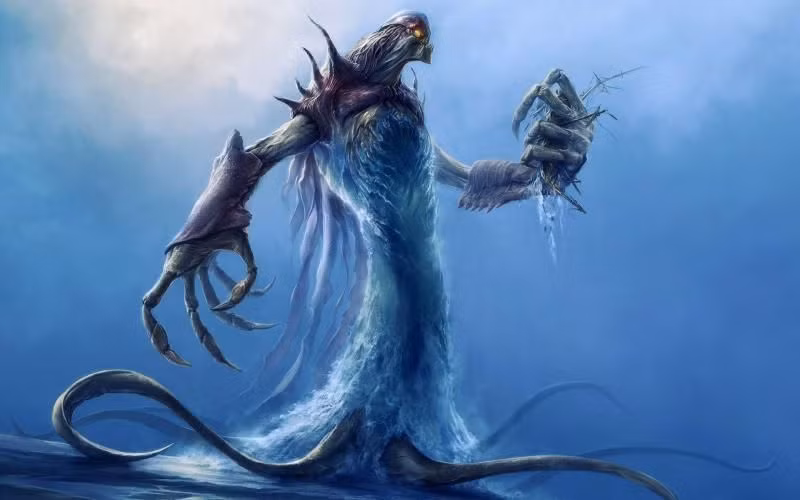 Tuy vậy, lại có một lời kể trái ngược hoàn toàn về Hà Bá. Theo đó, Hà Bá là ác thần, thường đi gieo rắc tai họa cho những làng chài ven sông. Vậy nên người ta mới thờ Hà Bá để không bị quấy phá.