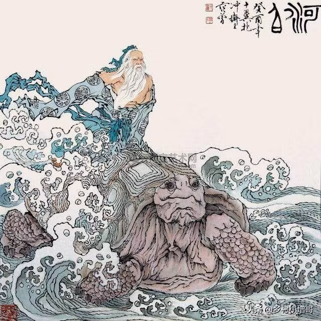 Theo các nhà nghiên cứu văn hóa, Hà Bá là một vị thần cai quản sông trong tín ngưỡng của đạo Lão ở Trung Hoa cổ. Vị thần này thường được miêu tả là một ông già tóc bạc như tiên, tay cầm phất trần, bầu nước, ngồi trên lưng rùa.