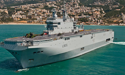 Tàu đổ bộ Mistral.