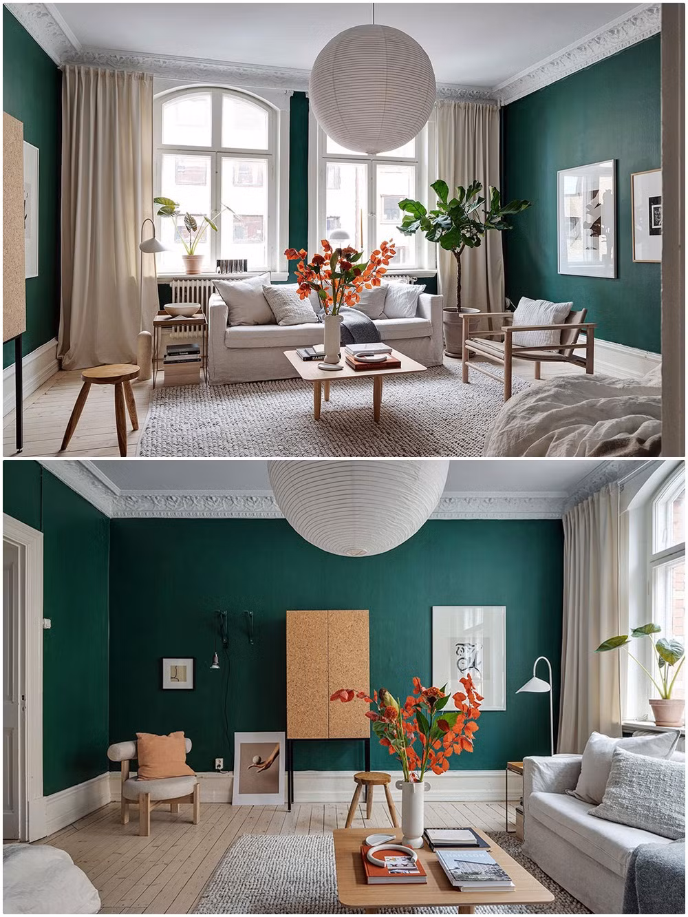 Can ho nho 47m2 gay an tuong nho phong cach thiet ke Bac Au-Hinh-3