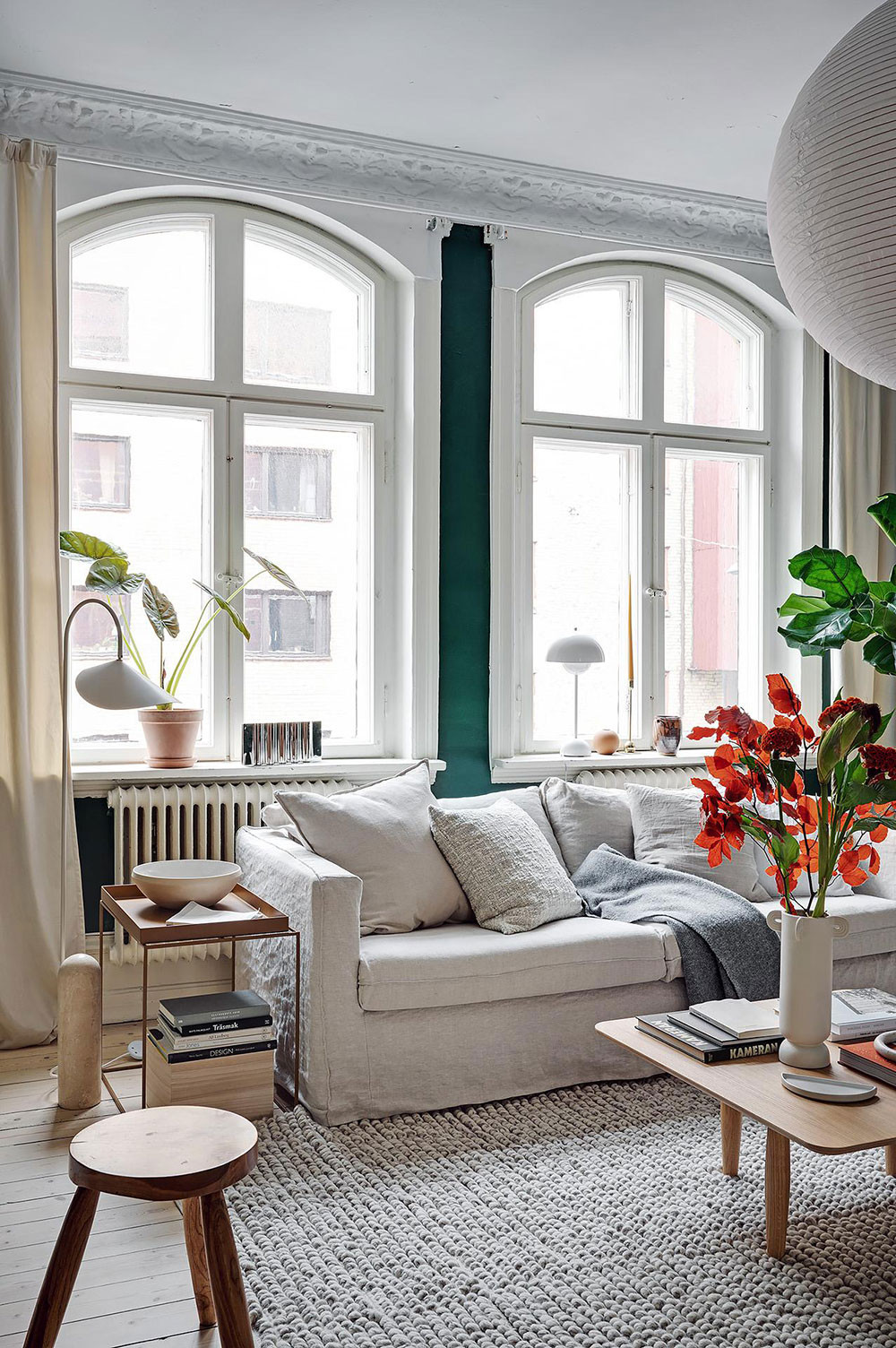 Can ho nho 47m2 gay an tuong nho phong cach thiet ke Bac Au-Hinh-2