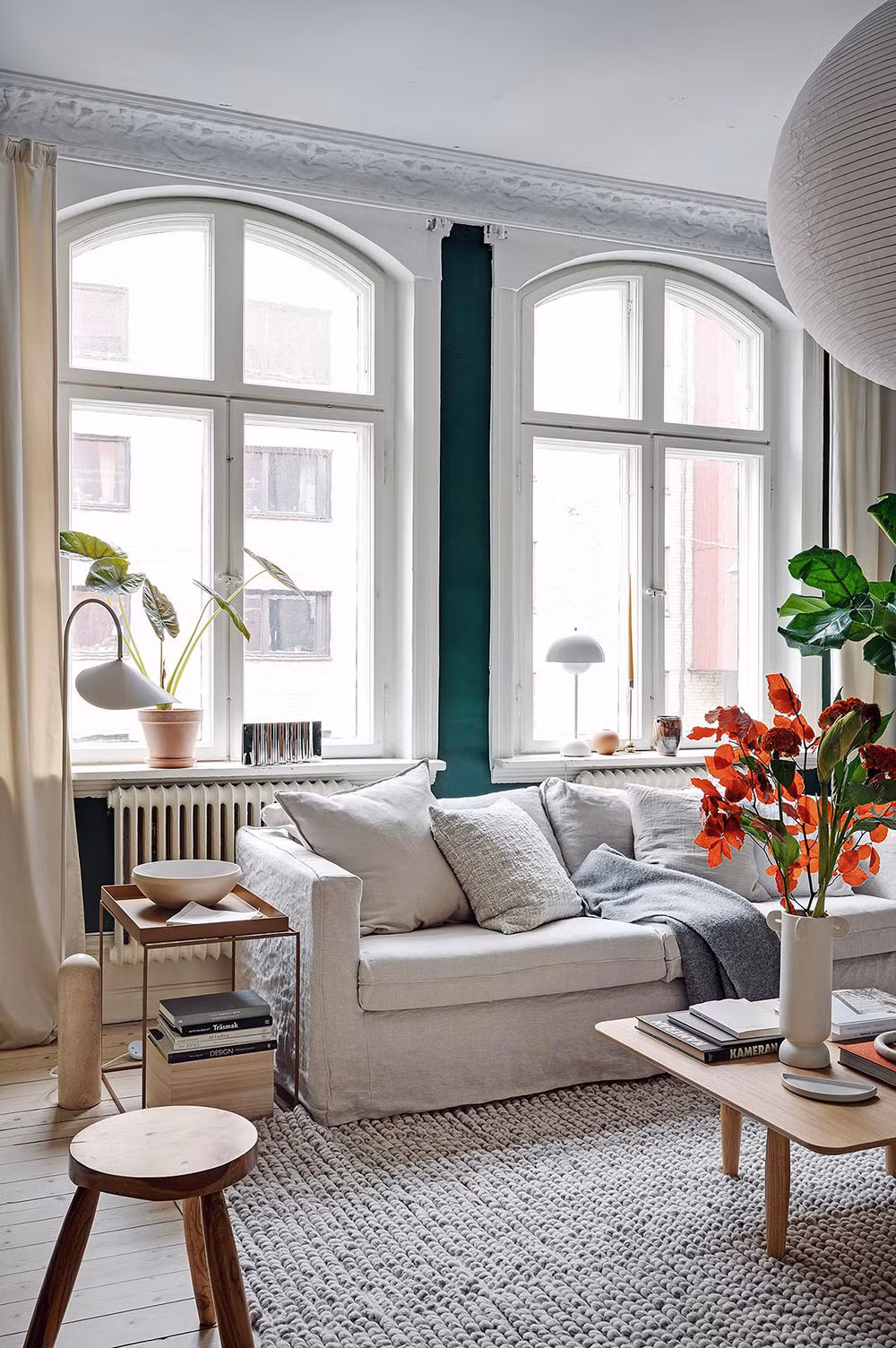 Can ho nho 47m2 gay an tuong nho phong cach thiet ke Bac Au-Hinh-2